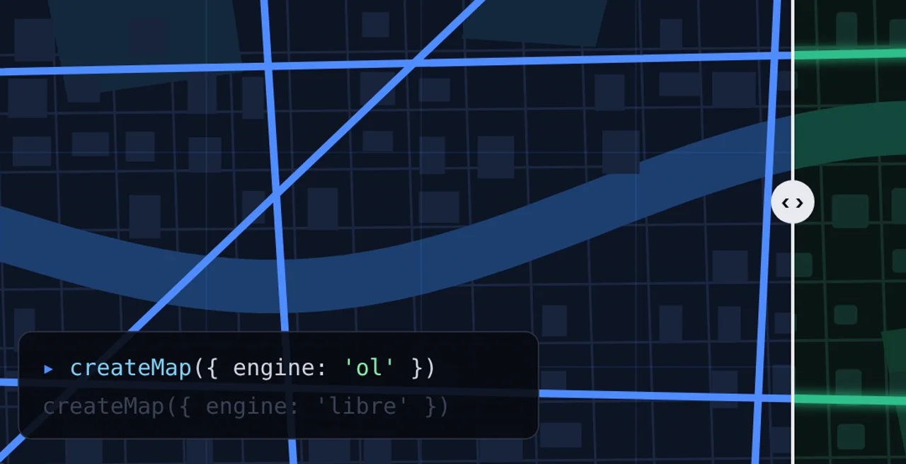 Illustration: one map, two engines — OpenLayers and MapLibre GL